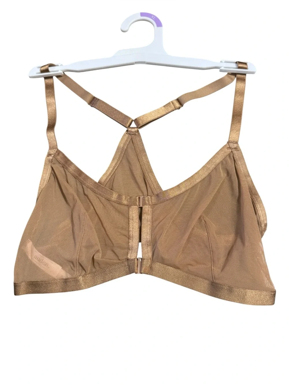 Auden Unlined Mesh Razorback Bralette Sz XL NWT